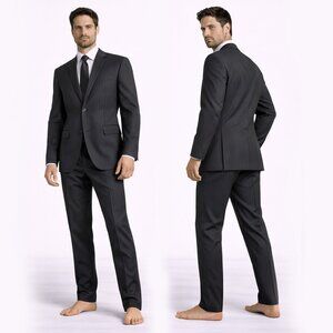 HUGO Boss Men’s Black Pinstripe Suit – US 40R / EU 50 - Great preowned condition